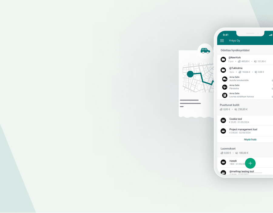 Bezala receipts and travel invoices