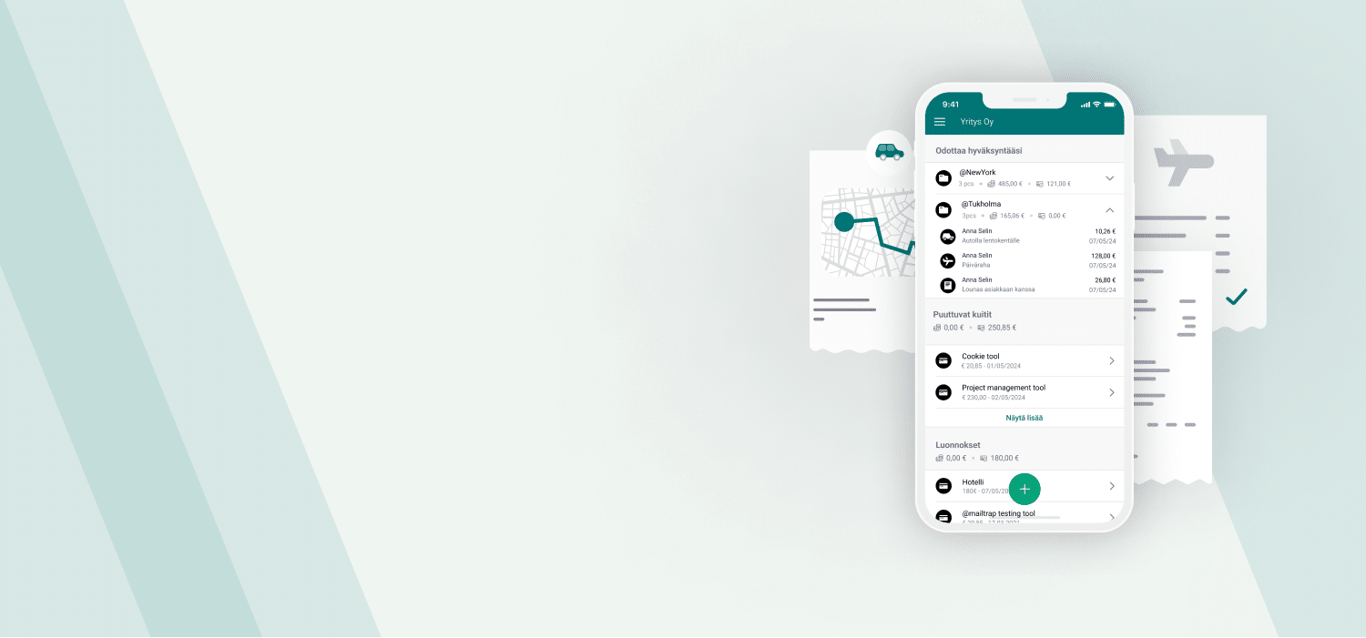 Bezala receipts and travel invoices